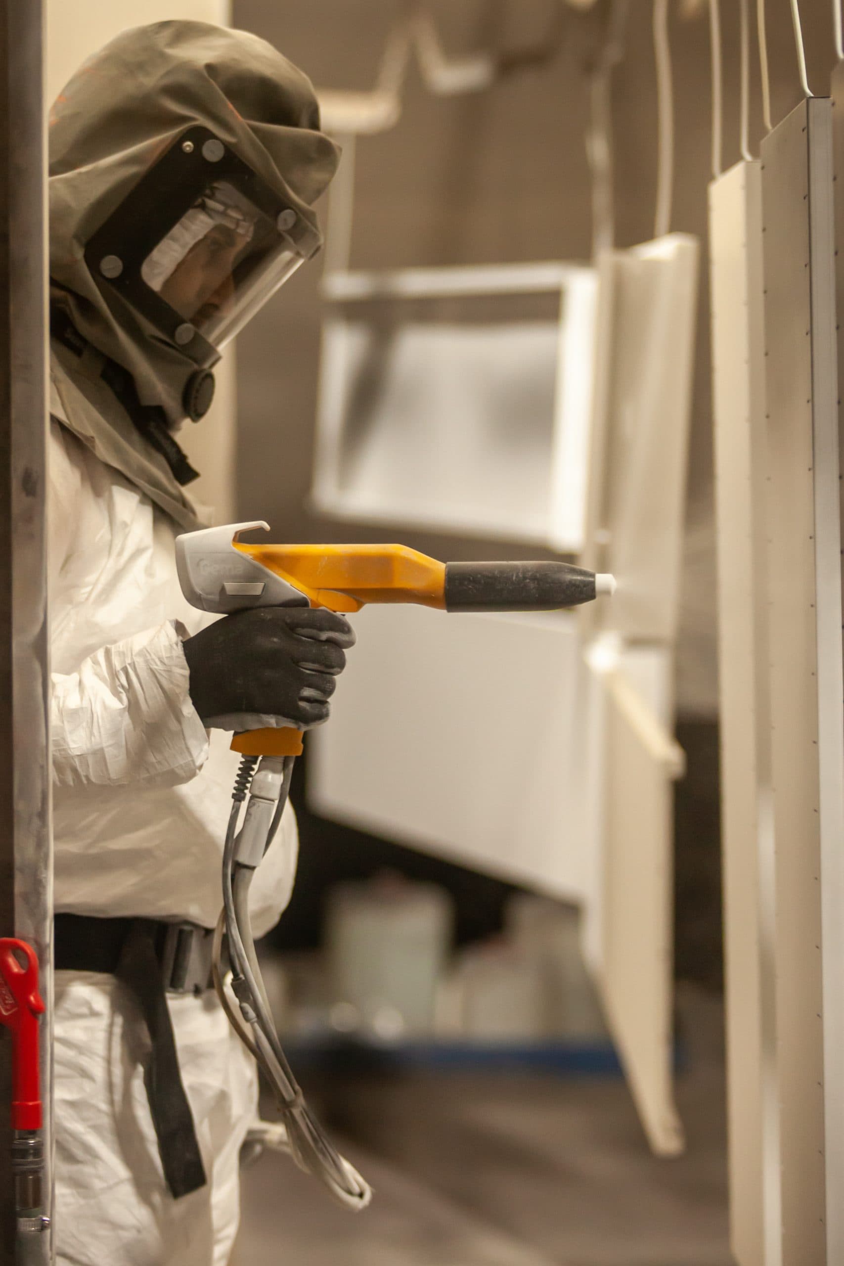 Wilson & Gilkes operates our powder coating plant onsite for improved control and quality of metal fabricated components